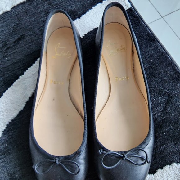 Christian Louboutin Womens La Massine Spike Flat Shoes Size 37 - Picture 2 of 6